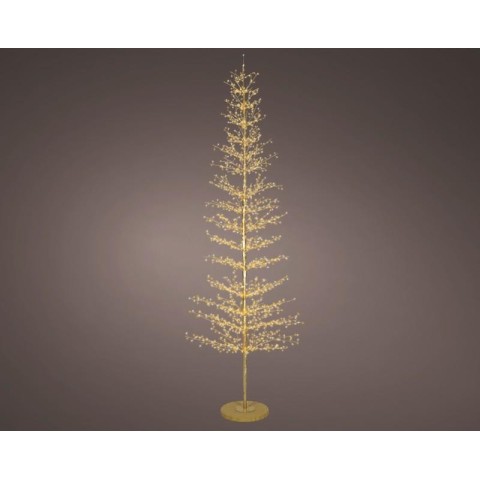 ALBERO 2048 LED ORO LUCI CALDO FREDDO H.270